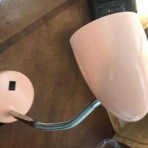 A blush pink lamp